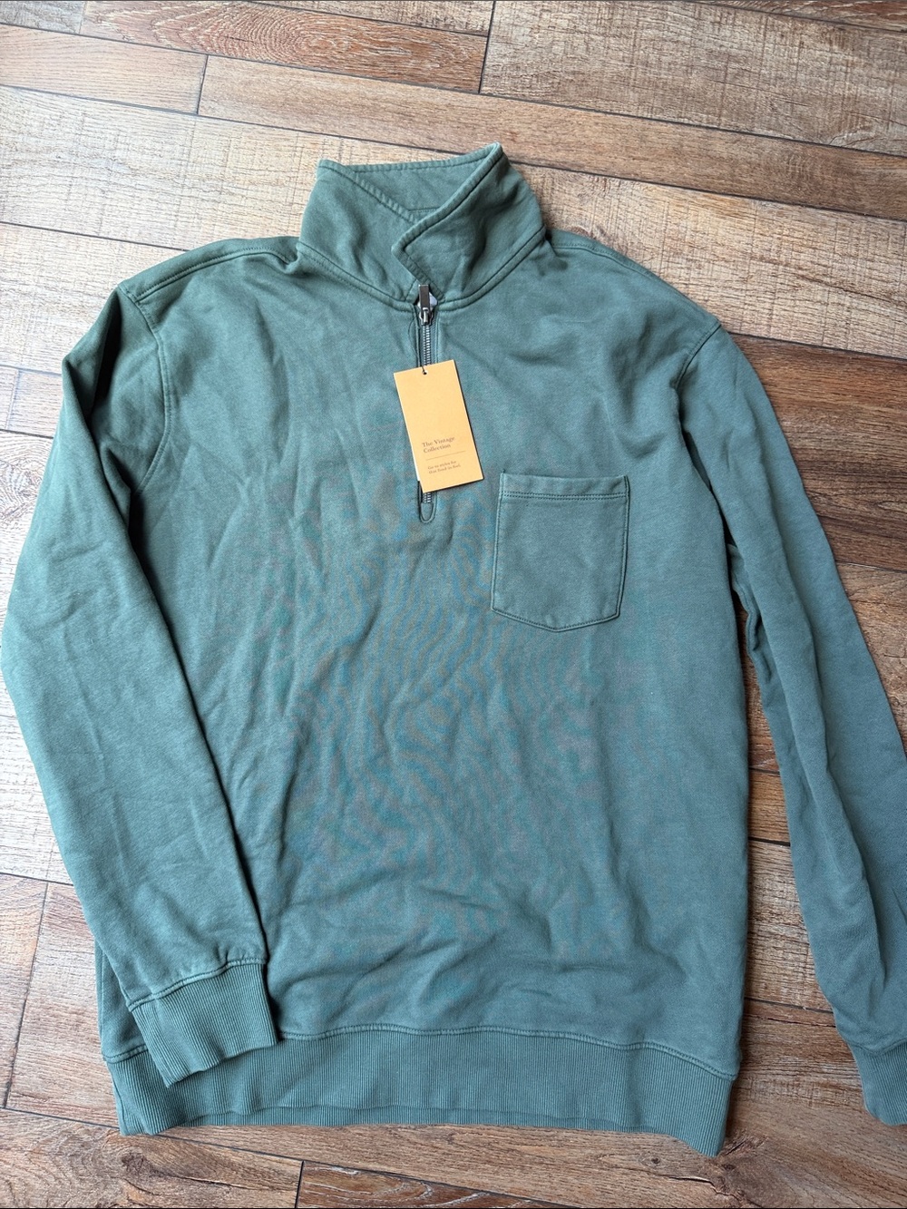 Goodfellow & Co Men's Green Quarter-Zip Sweater